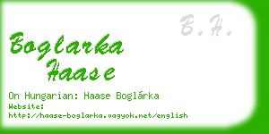 boglarka haase business card