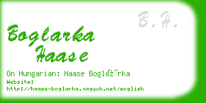 boglarka haase business card